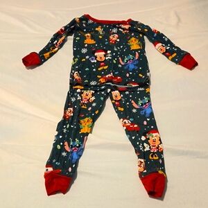 Little Sleepies 12-18 month Toddler Holiday Long Sleeve PJs